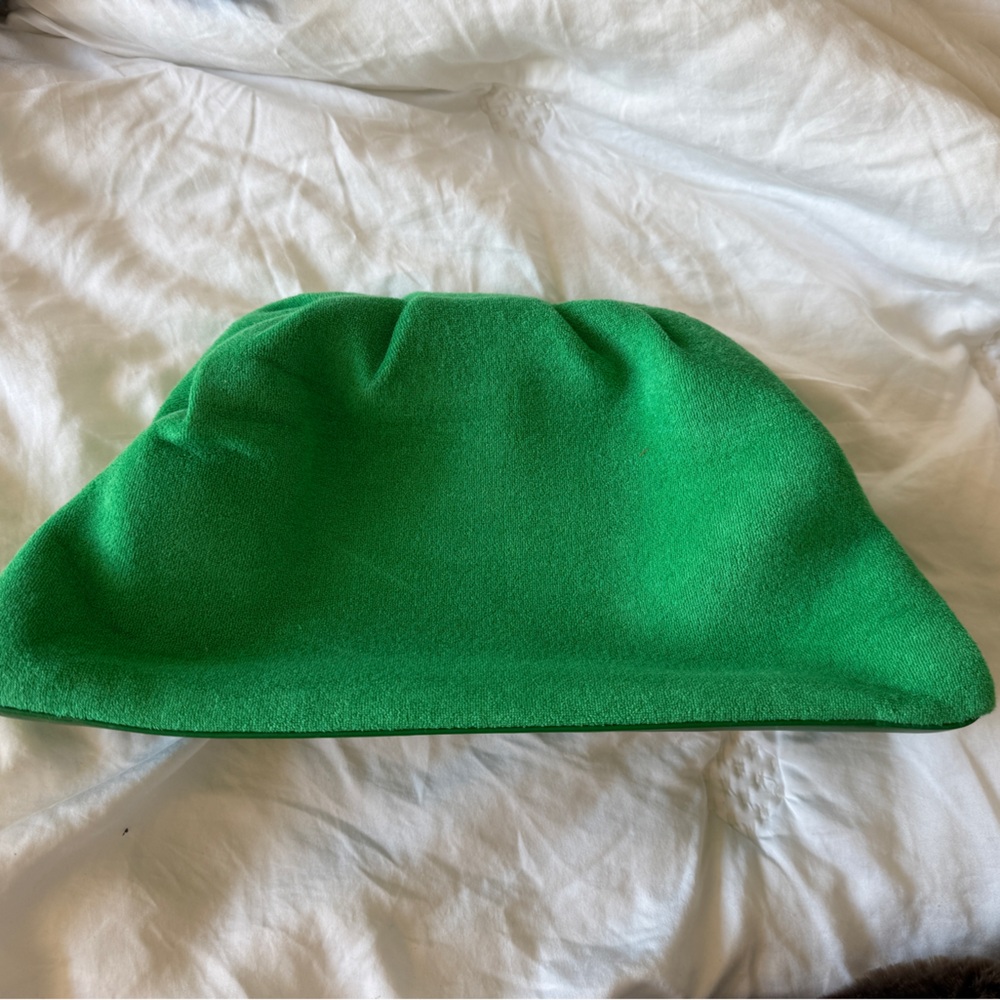 Green Terry Croissant Pouch